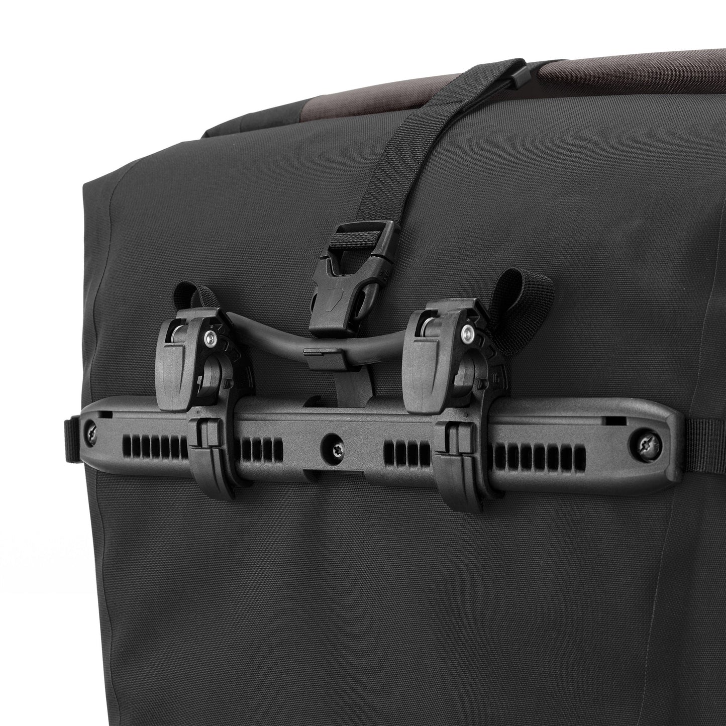 BackRoll : sacoche de porte-bagages QL2.1 roll‑top – Granite - black