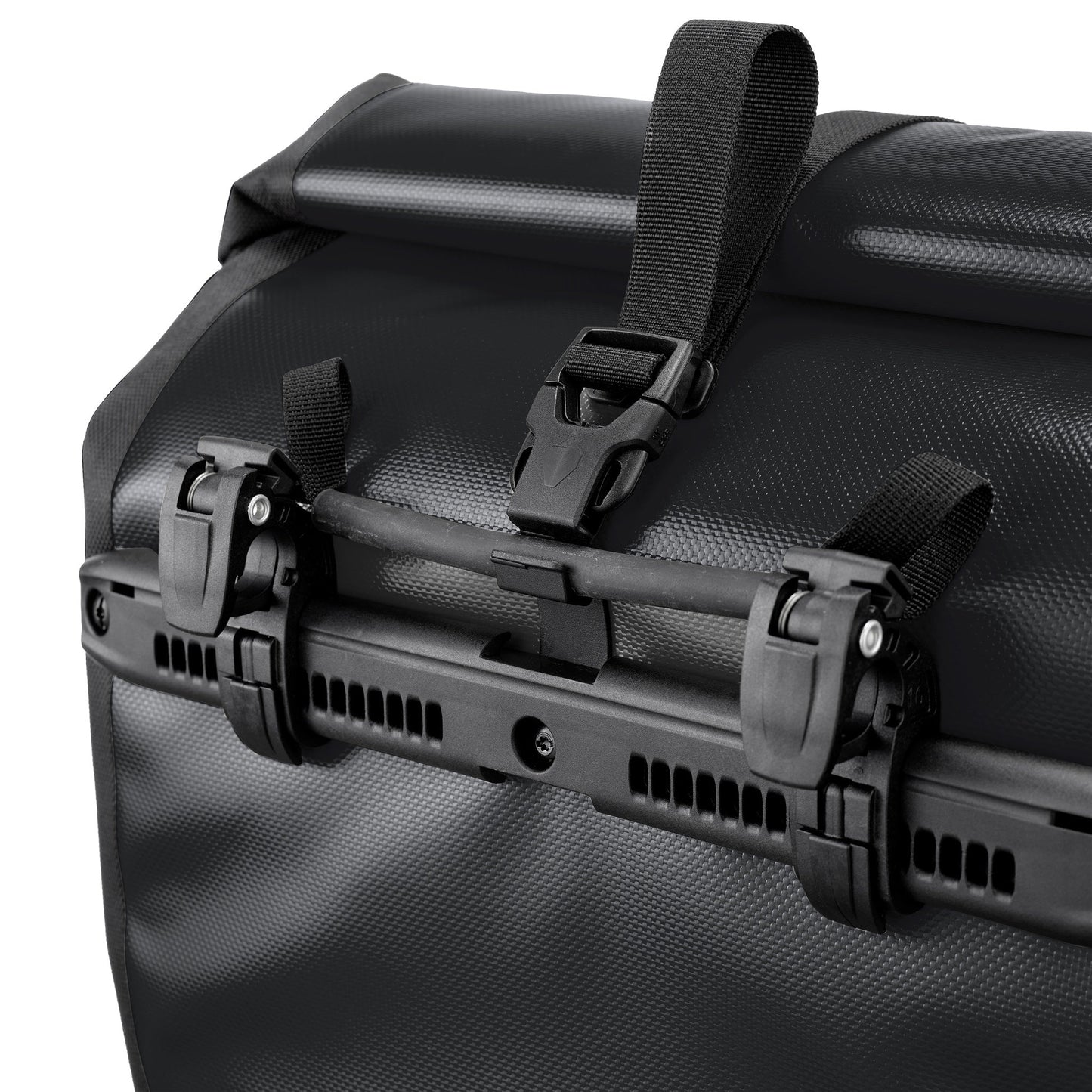 Sacoche de porte-bagages BackRoll | imperméable QL2.1 roll‑top Asphalt - black