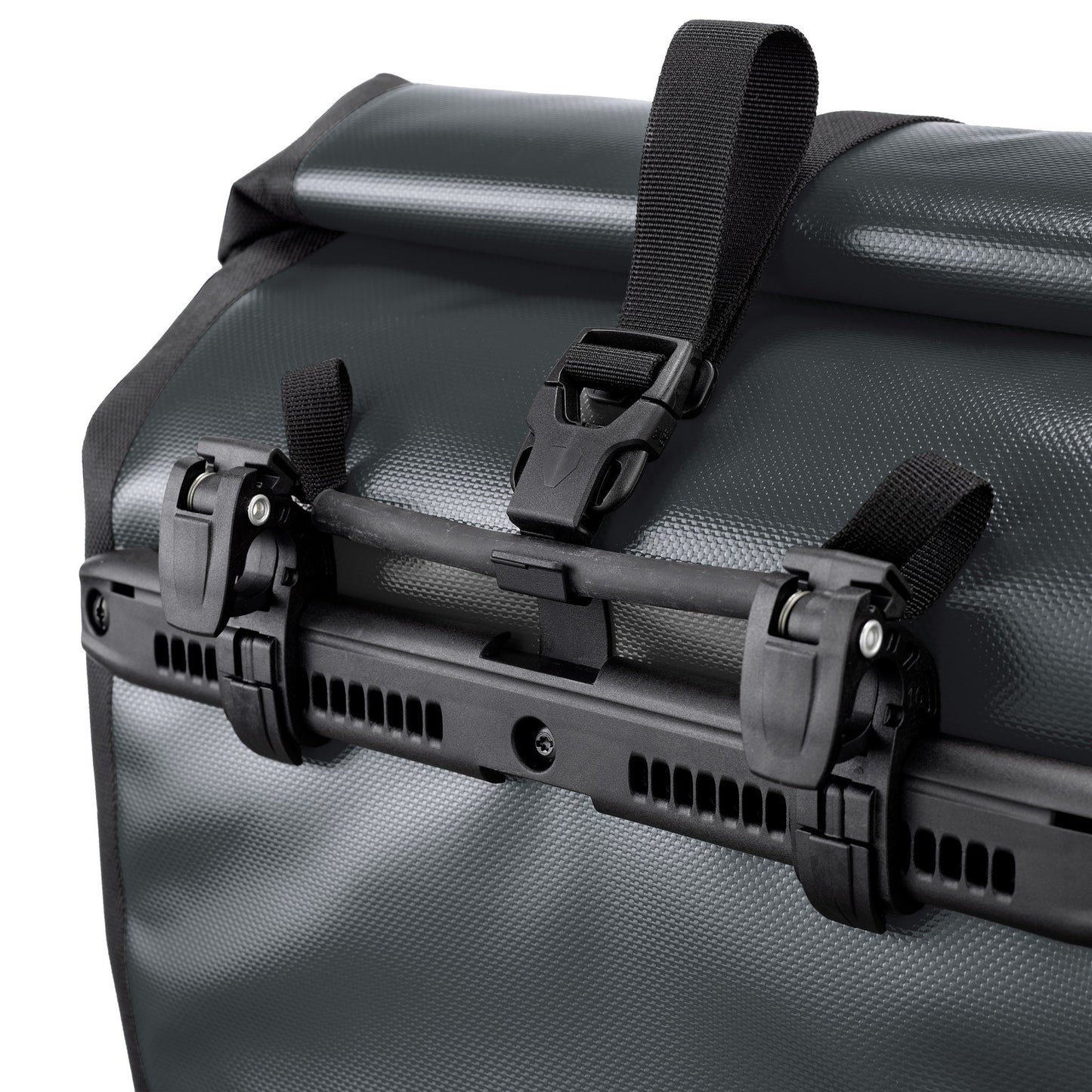 Sacoche de porte-bagages BackRoll | imperméable QL2.1 roll‑top Asphalt - black