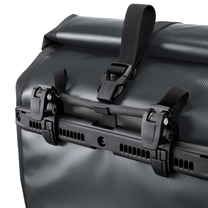 Sacoche de porte-bagages BackRoll | imperméable QL2.1 roll‑top Asphalt - black