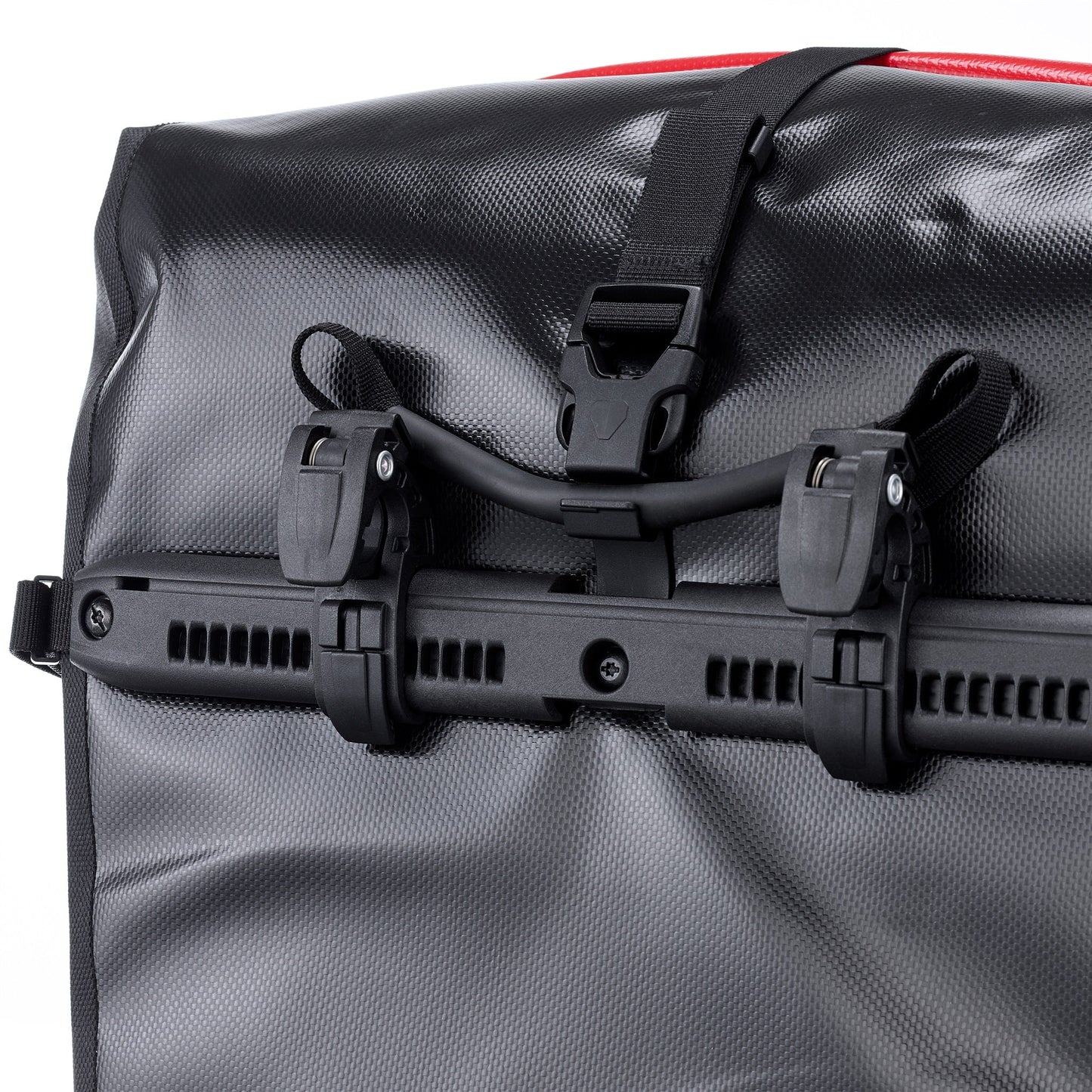 Édition imperméable QL2.1 roll‑top BackRoll – sacoche de porte-bagages Red - black