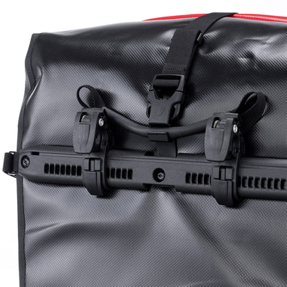 Édition imperméable QL2.1 roll‑top BackRoll – sacoche de porte-bagages Red - black