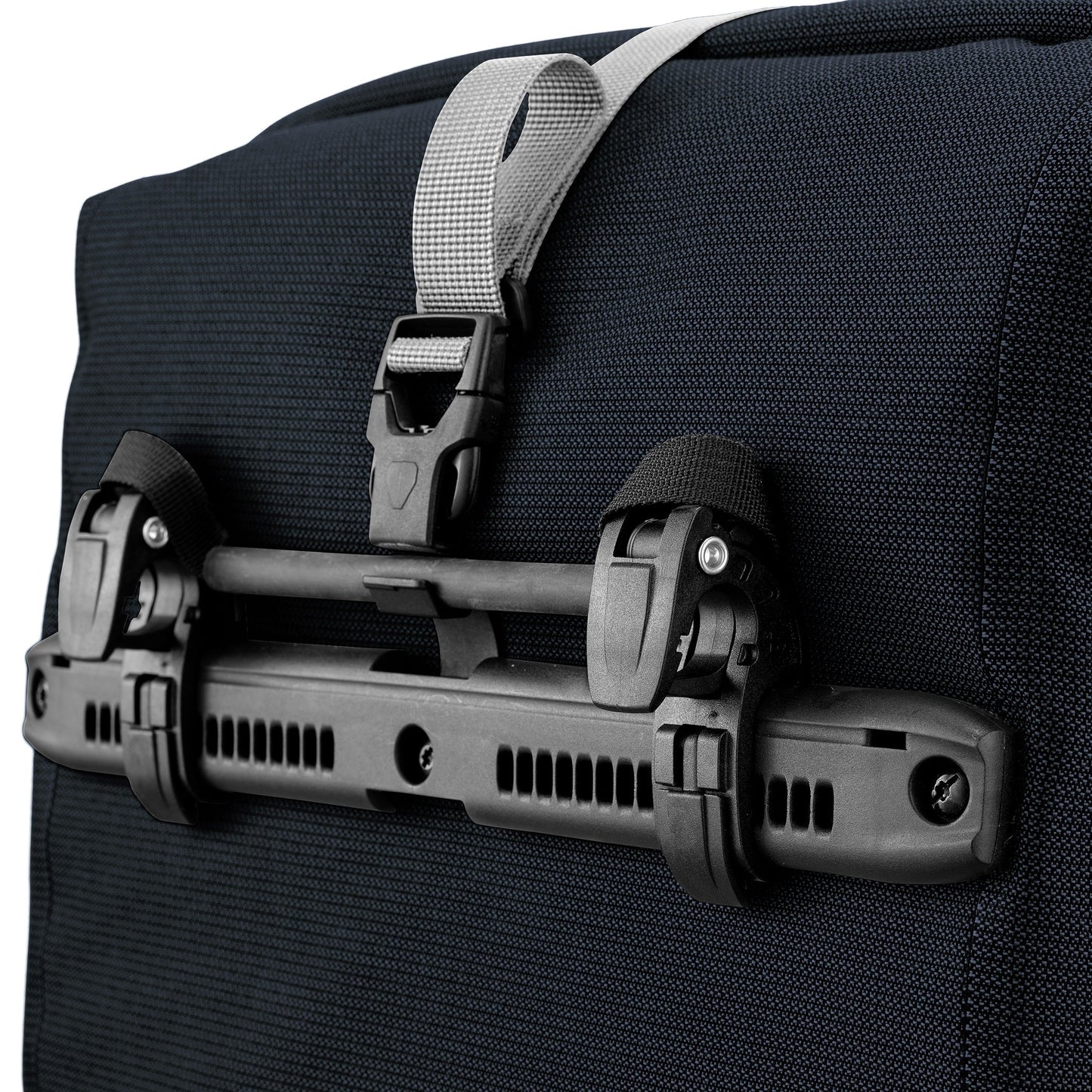 Sacoche de porte-bagages Ash rose – BackRoll imperméable QL3.1 QL2.1 roll‑top urbain