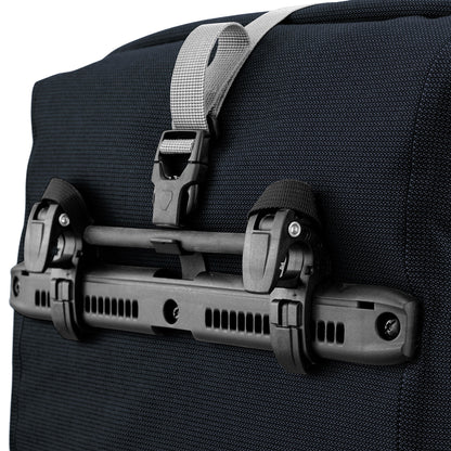 Sacoche de porte-bagages Ash rose – BackRoll imperméable QL3.1 QL2.1 roll‑top urbain
