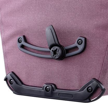 Sacoche de porte-bagages Ash rose – BackRoll imperméable QL3.1 QL2.1 roll‑top urbain