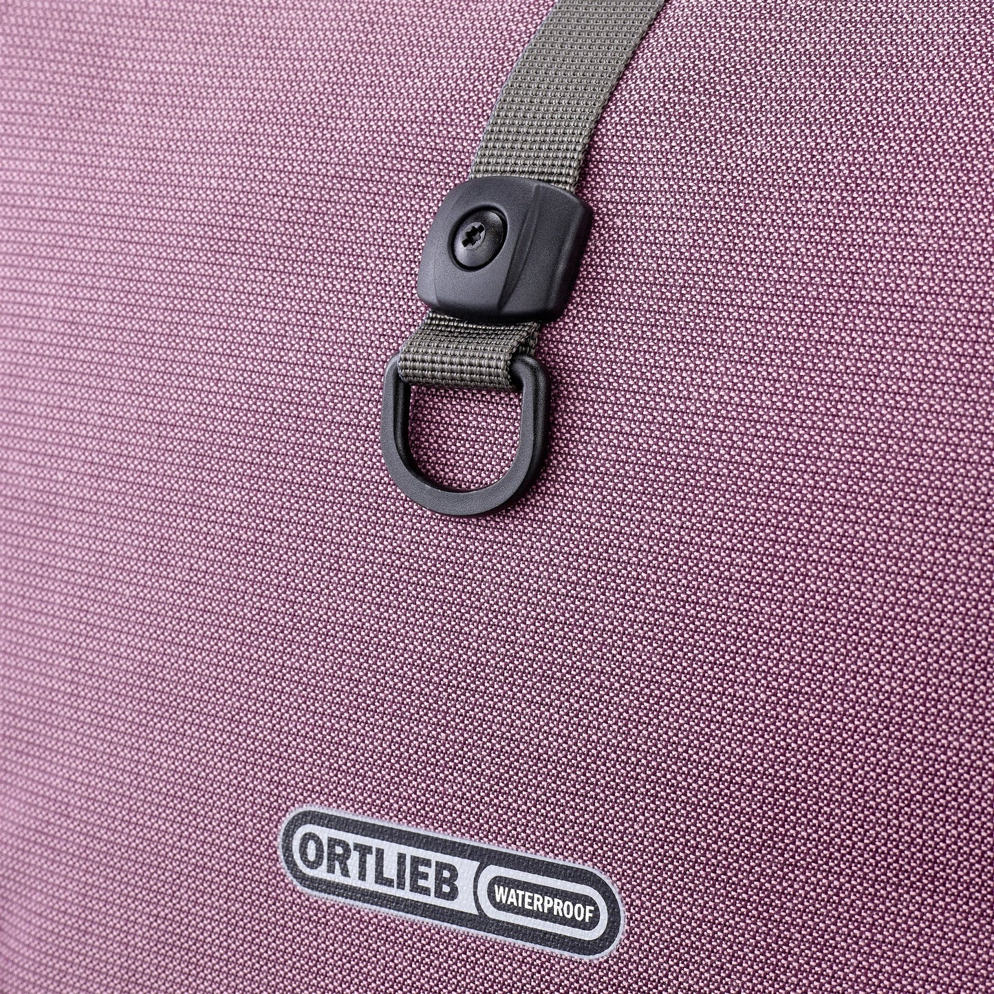 Sacoche de porte-bagages Ash rose – BackRoll imperméable QL3.1 QL2.1 roll‑top urbain