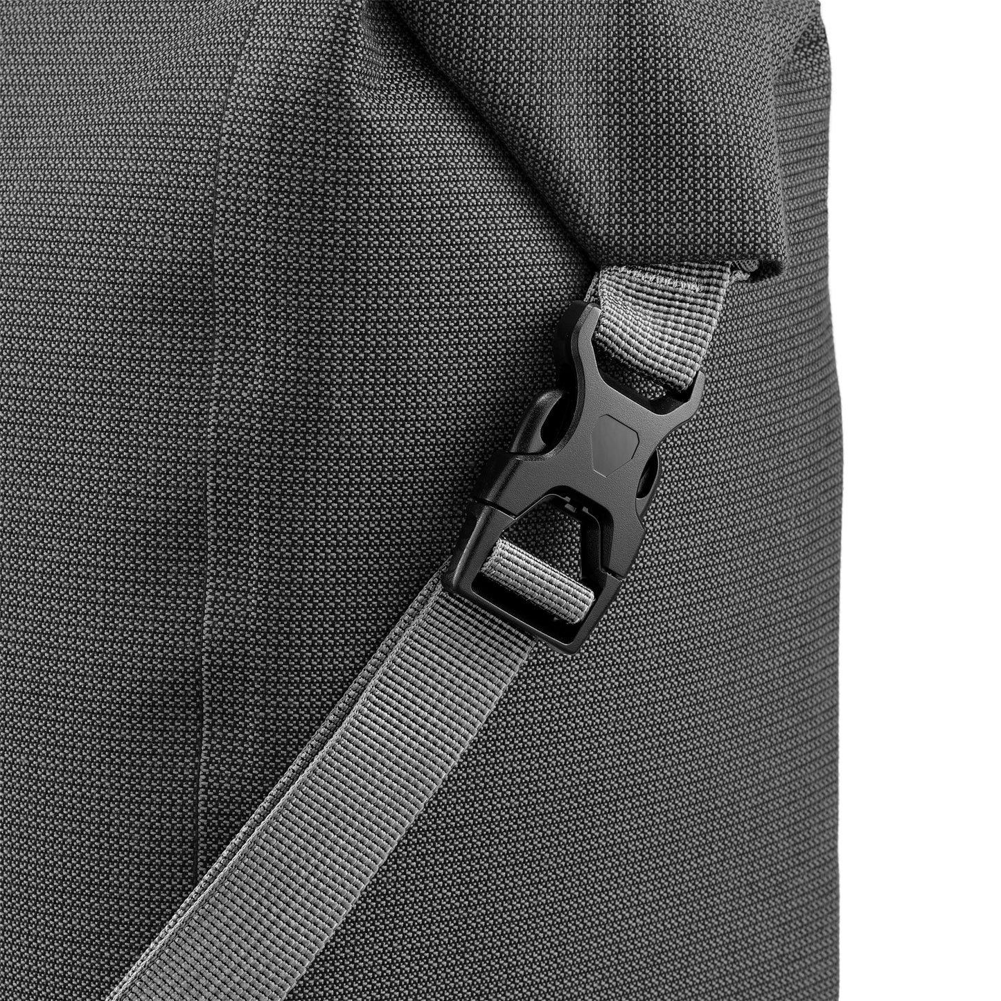 Sacoche de porte-bagages Ash rose – BackRoll imperméable QL3.1 QL2.1 roll‑top urbain