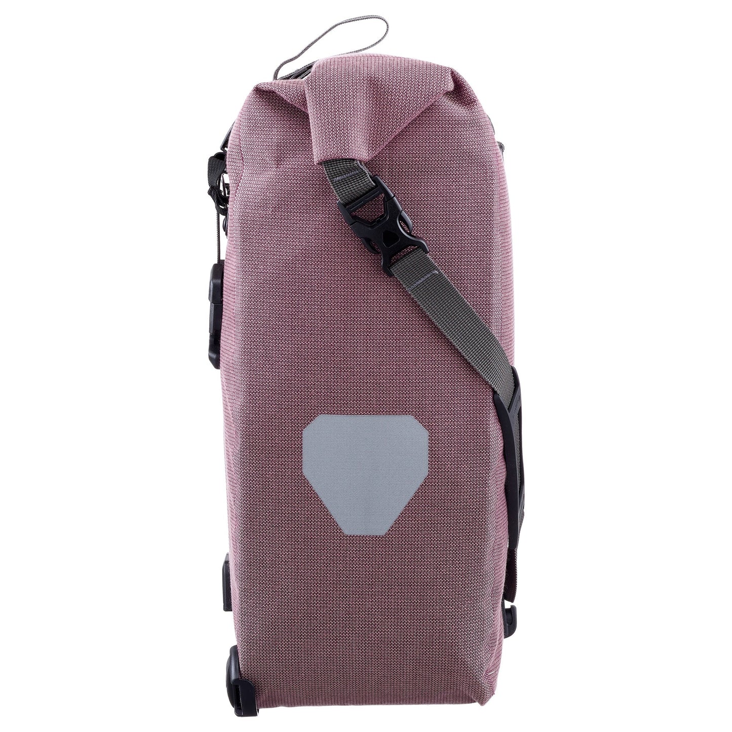 Sacoche de porte-bagages Ash rose – BackRoll imperméable QL3.1 QL2.1 roll‑top urbain