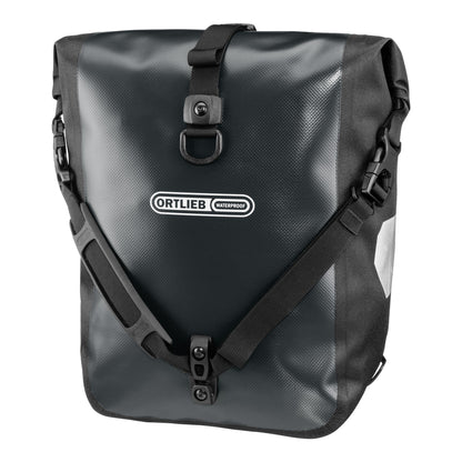 SportRoll : sacoche de porte-bagages QL2.1 roll‑top – Noir