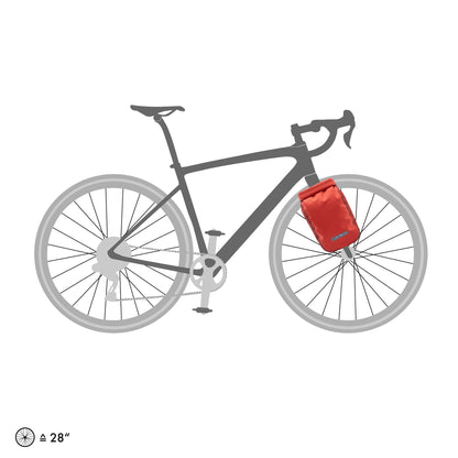 Fork – sacoche de porte-bagages roll‑top Salsa - dark chili