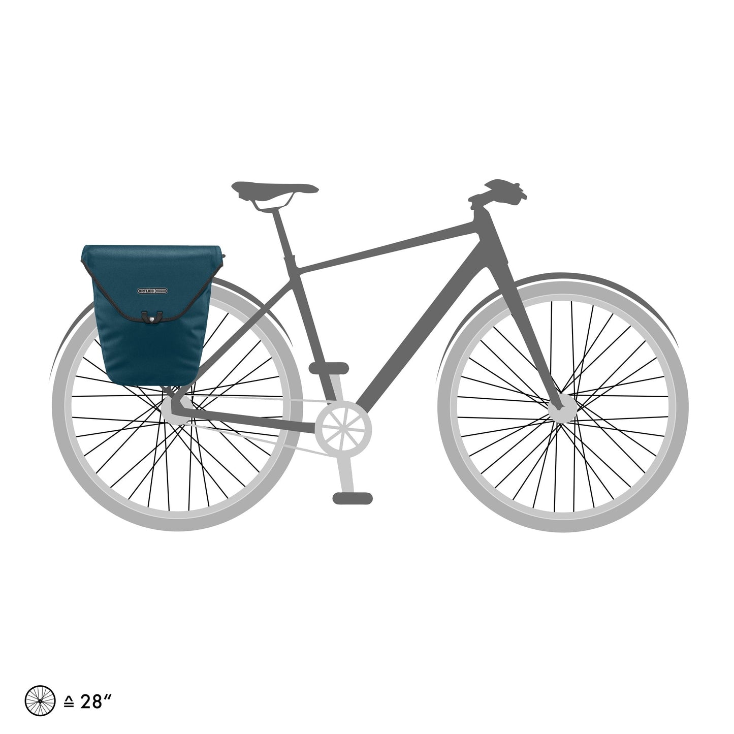 Édition polyvalent Velo Shopper – sacoche de porte-bagages Noir