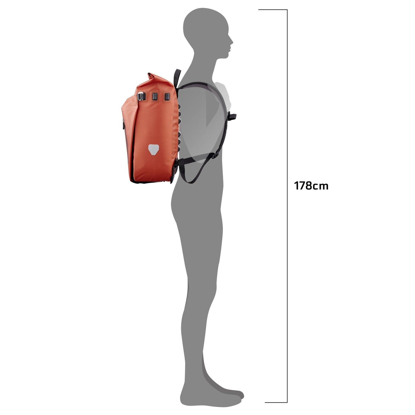 Vario L : sac à dos QL3.1 QL2.1 roll‑top – Rooibos
