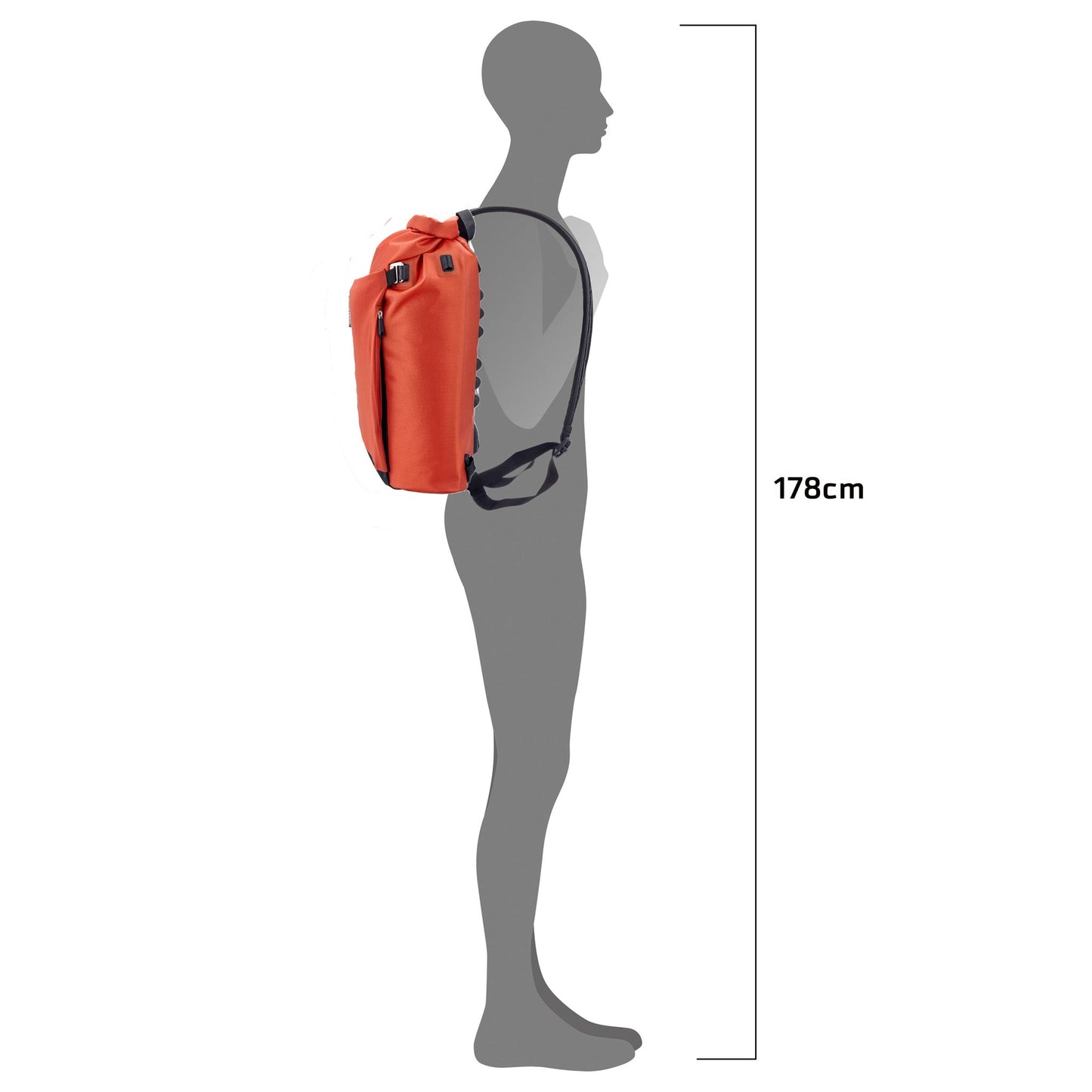 Sac à dos Noir – Var-Lite QL2.1 roll‑top