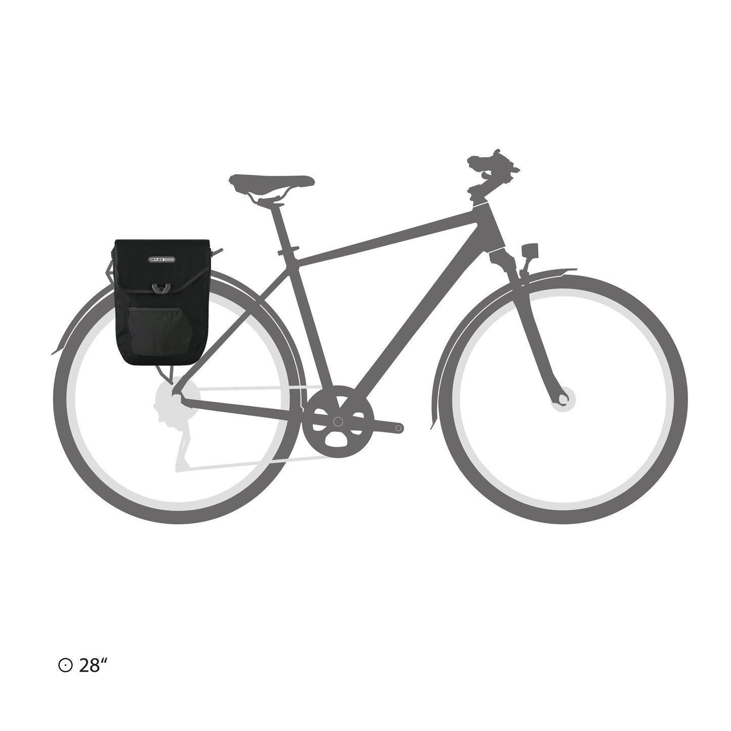 Pedal Mate : sacoche de porte-bagages QL2.1 – Sable foncé