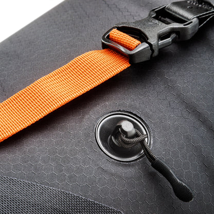 SeatPack : sac de selle imperméable roll‑top – Black matt
