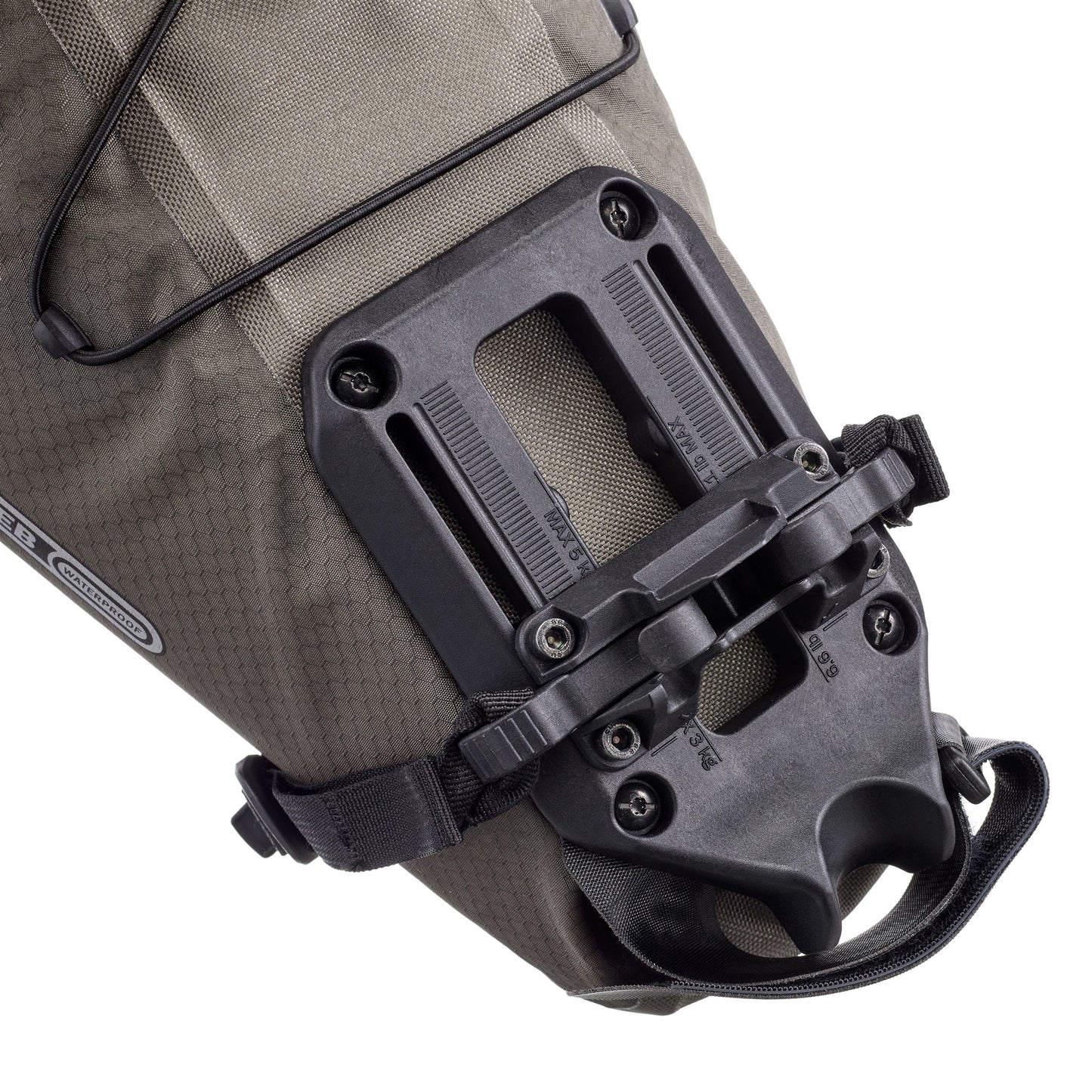 Sac de selle Sable foncé – SeatPack roll‑top