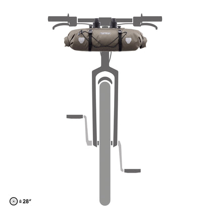 Handlebar : sacoche de guidon imperméable roll‑top – Sable foncé