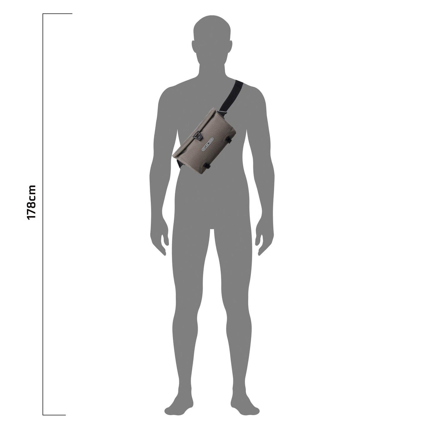Velo Sling sacoche de guidon Sable foncé (roll‑top)