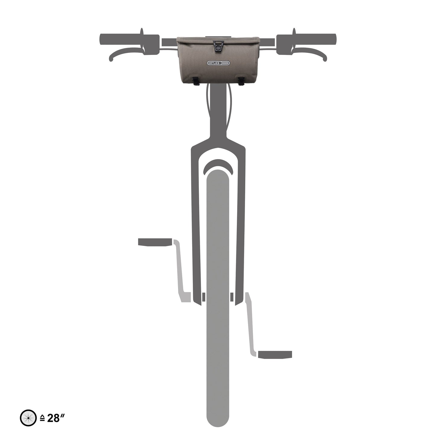 Velo Sling sacoche de guidon Sable foncé (roll‑top)