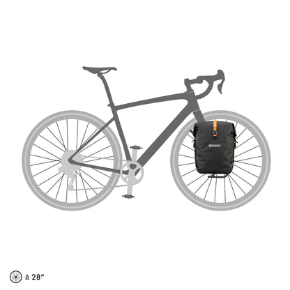 Sacoche de porte-bagages Gravel | imperméable QL2.1 roll‑top Sable foncé