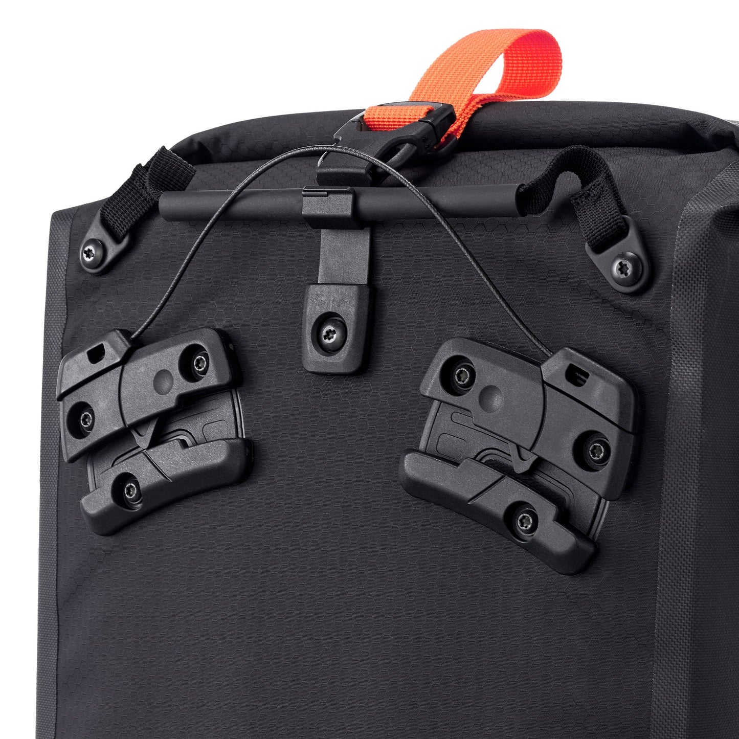 Sacoche de porte-bagages Black matt – Gravel Single imperméable QL3.1 roll‑top