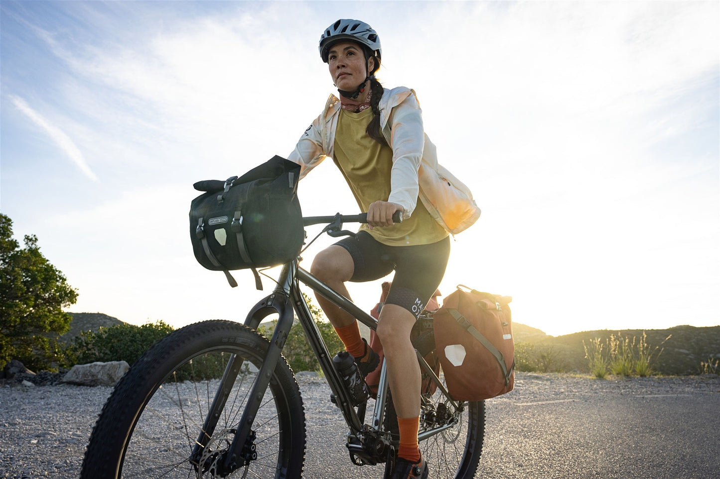 Handlebar : sacoche de guidon roll‑top – Noir