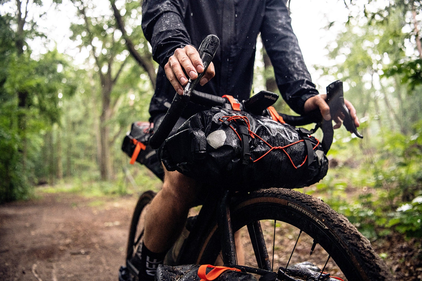 Handlebar : sacoche de guidon imperméable roll‑top – Sable foncé