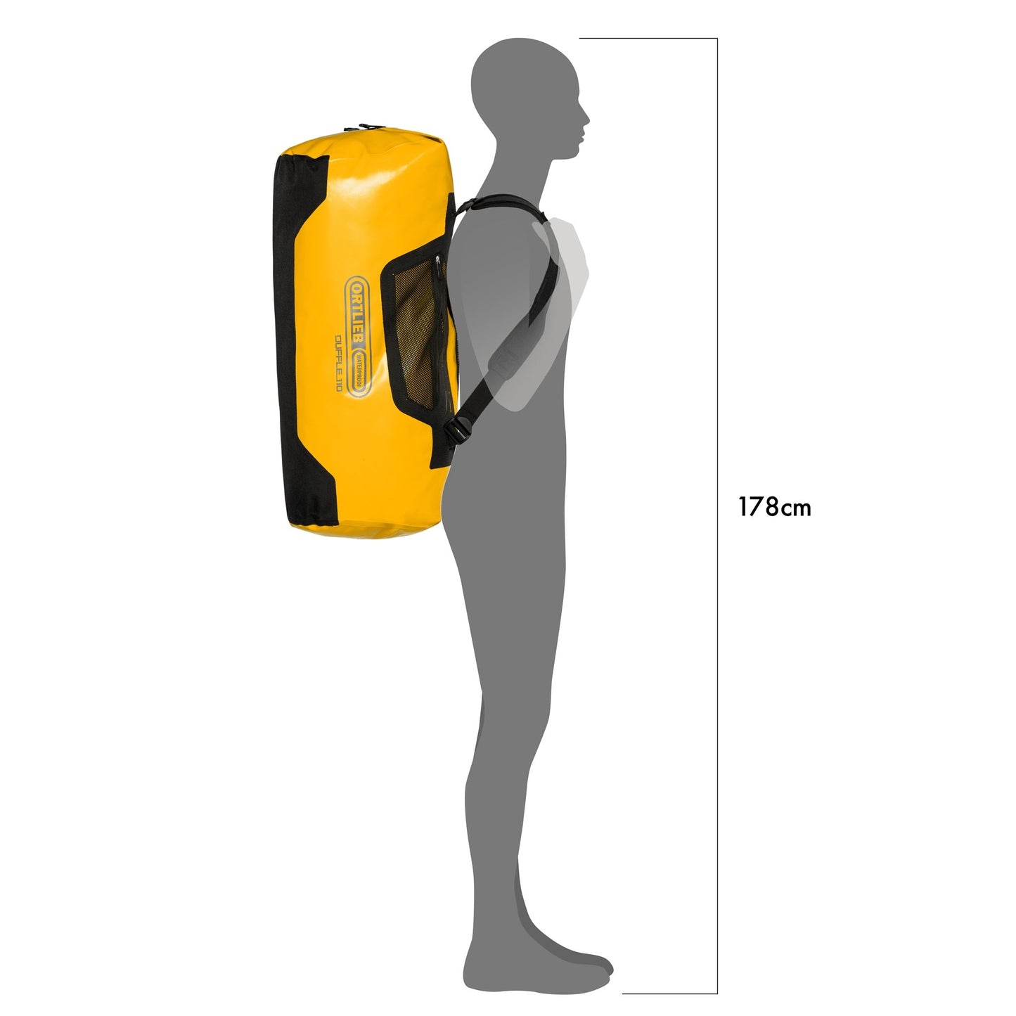 Duffle – sac imperméable Sun yellow - black