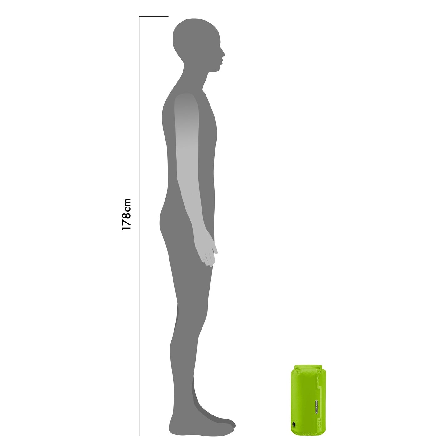 Édition imperméable roll‑top Dry Light – sac étanche Light green