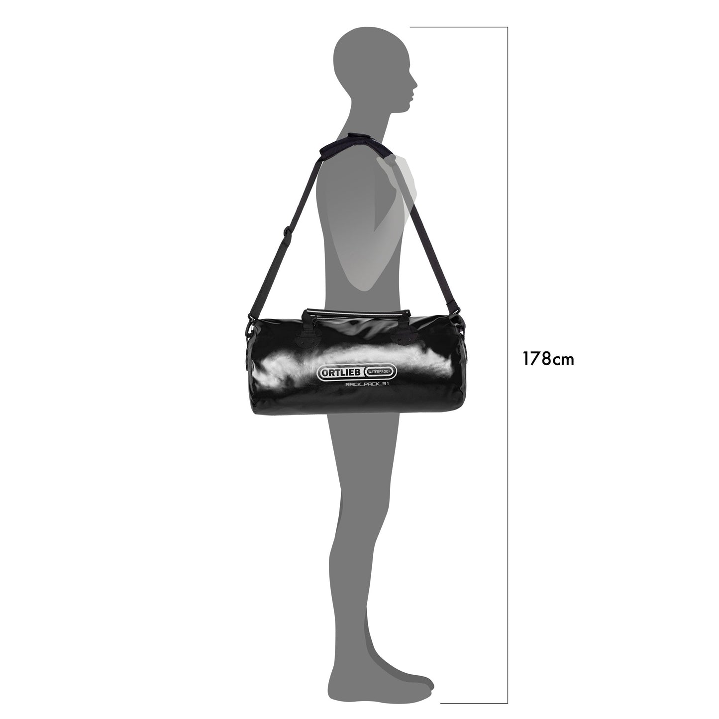 Édition imperméable roll‑top RackPack – sac Vert olive