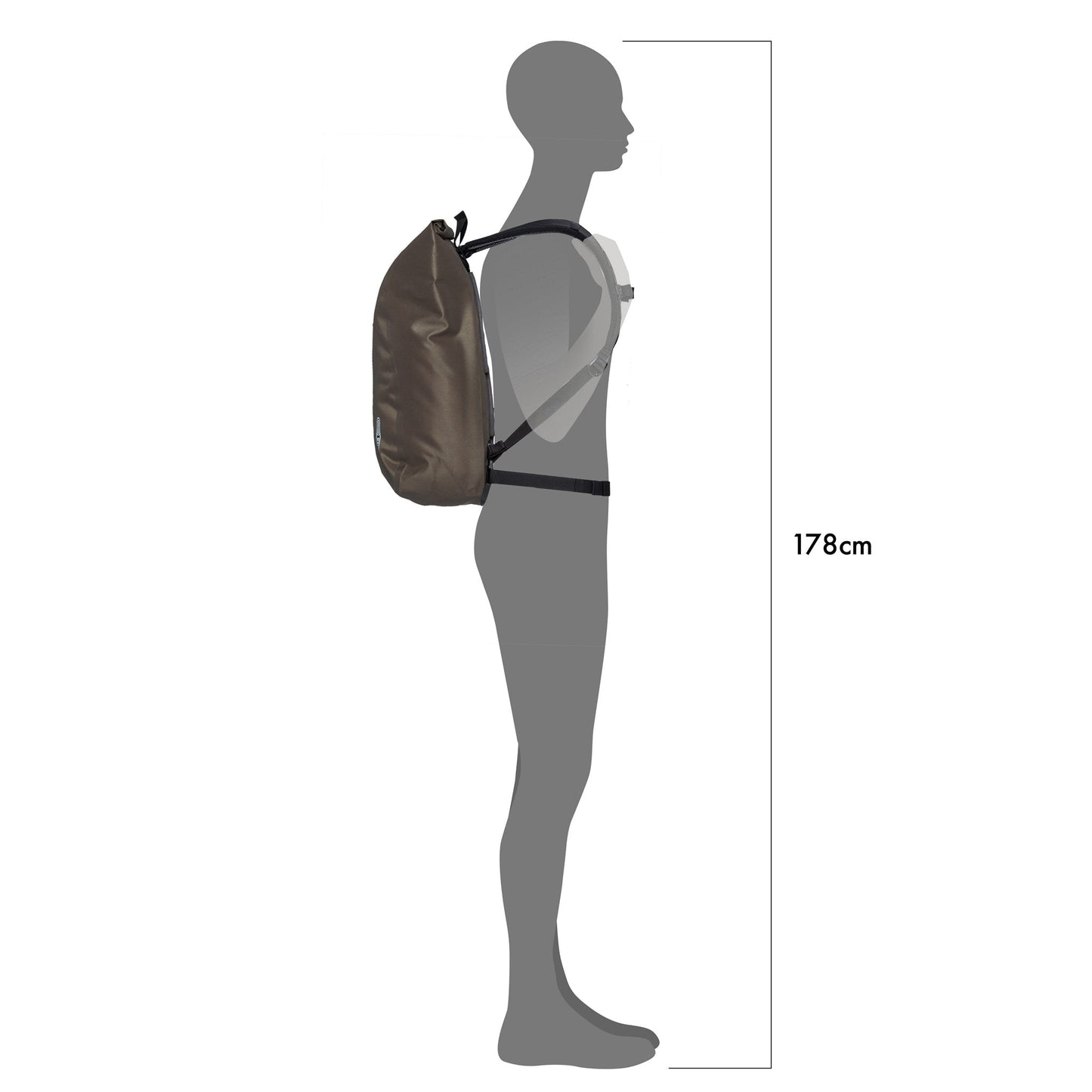Velocity sac à dos Sable foncé (imperméable roll‑top urbain)