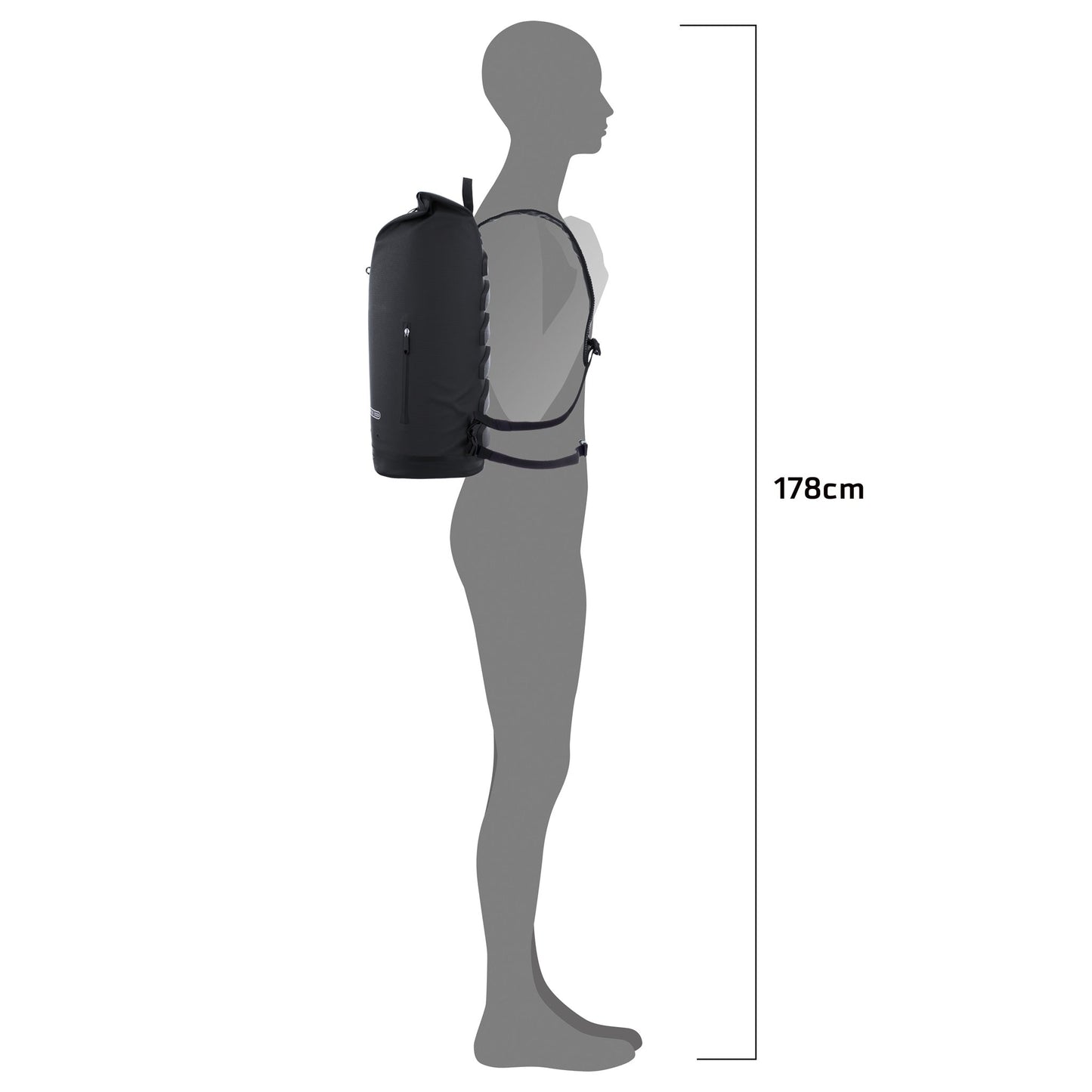 Commuter Daypack – sac à dos imperméable roll‑top urbain Atlantis green