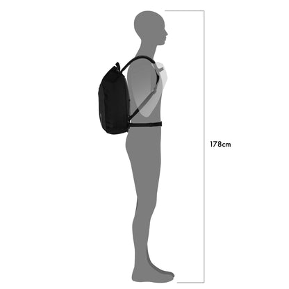 Sac à dos Petrol - black – Velocity imperméable roll‑top urbain