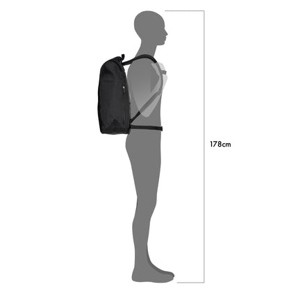 Sac à dos Petrol - black – Velocity imperméable roll‑top urbain