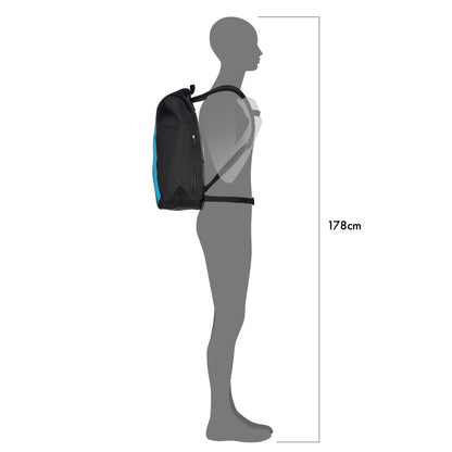 Sac à dos Petrol - black – Velocity imperméable roll‑top urbain