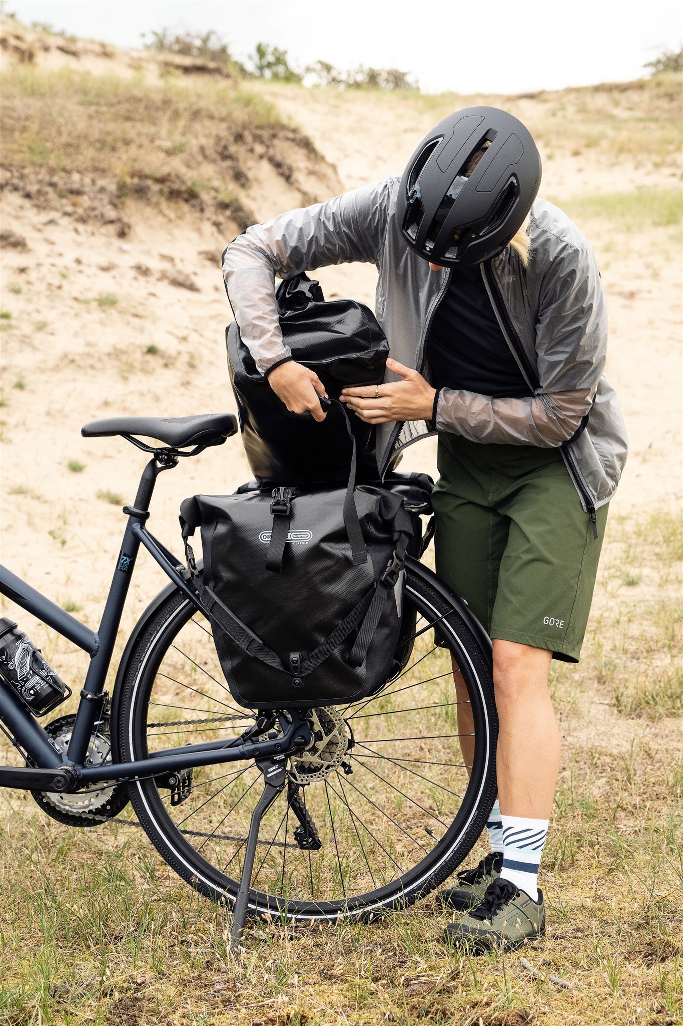Édition imperméable roll‑top RackPack – sac Vert olive