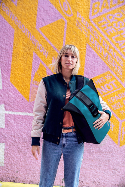 Sac à dos Petrol - black – Velocity imperméable roll‑top urbain