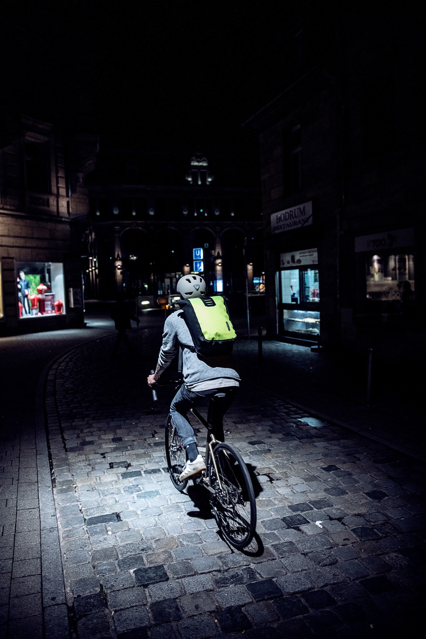 Velocity – sac à dos roll‑top urbain Neon yellow - black reflective